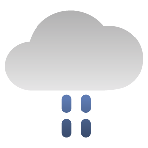 Overcast, light rain